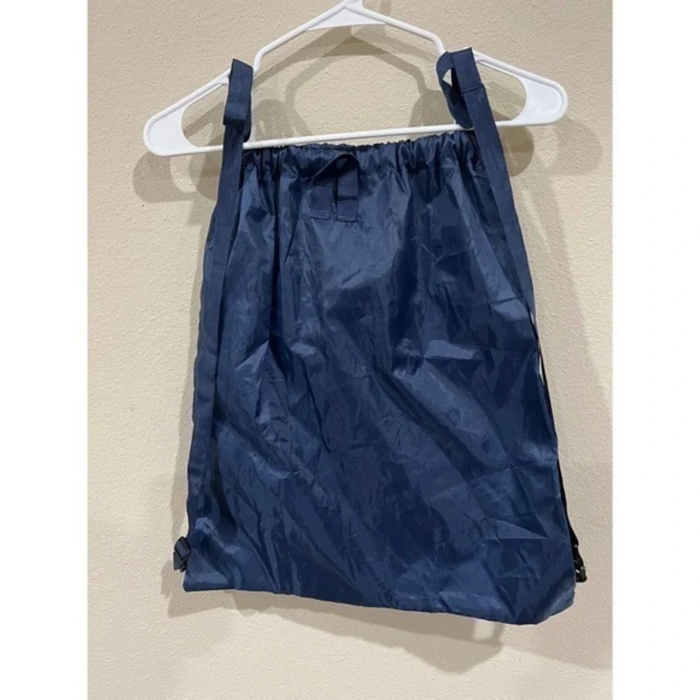 Skechers Blue Drawstring Backpack Sport Gym‎ Travel Bag